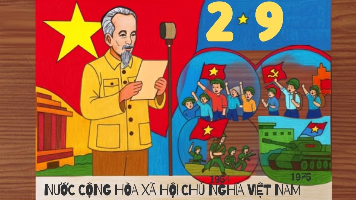 Tranh vẽ ngày Tết Độc lập ý nghĩa - 3