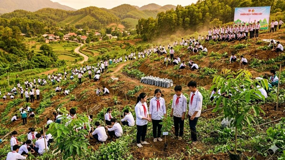 Hình ảnh trồng cây trong chiến dịch - 4