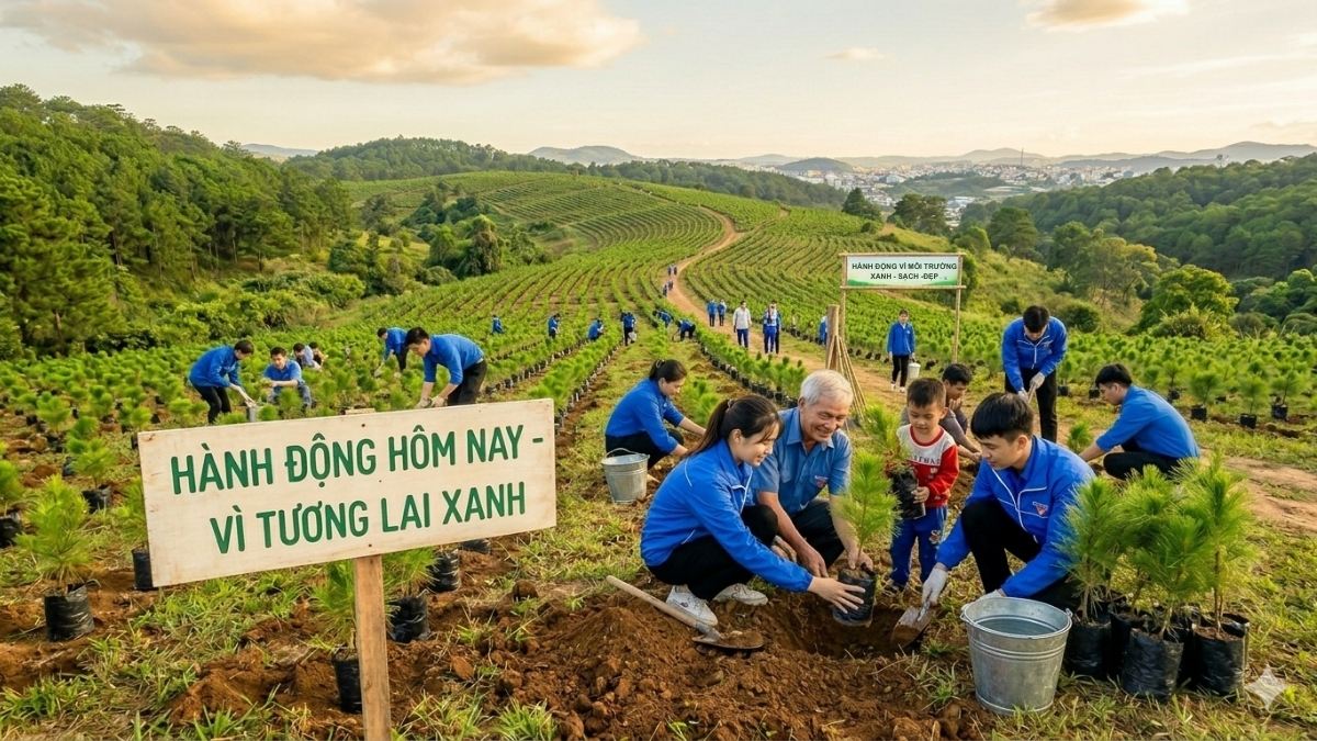 Hình ảnh trồng cây trong chiến dịch - 4