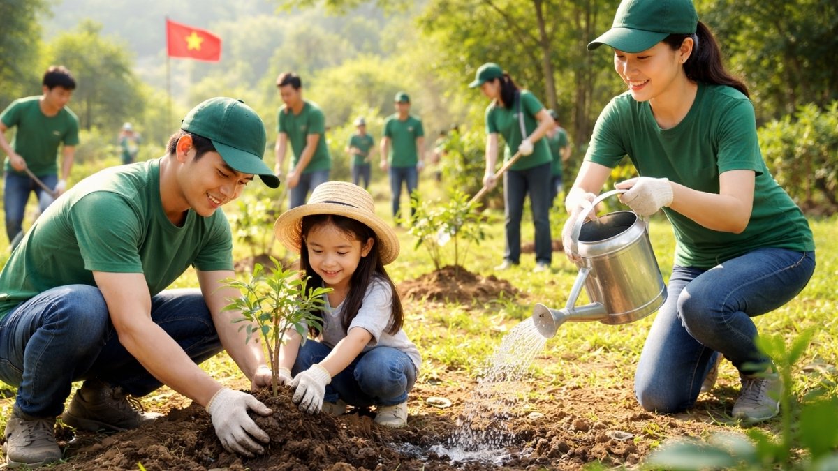 Hình ảnh trồng cây trong chiến dịch - 6