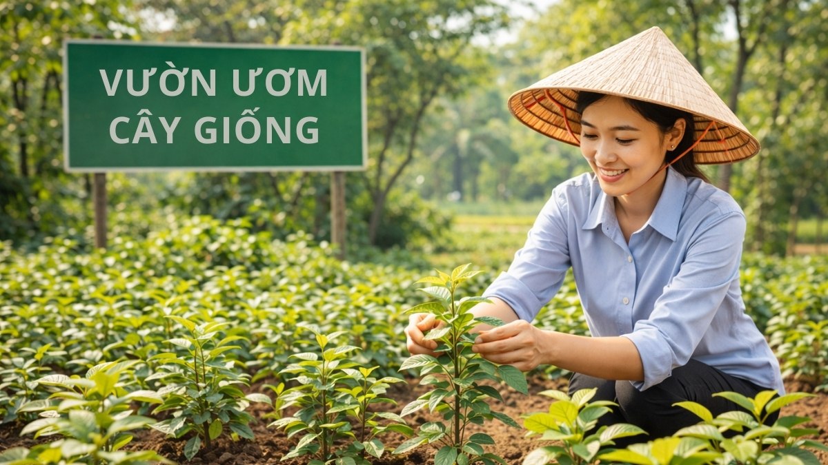 Hình ảnh trồng cây trong vườn - 1