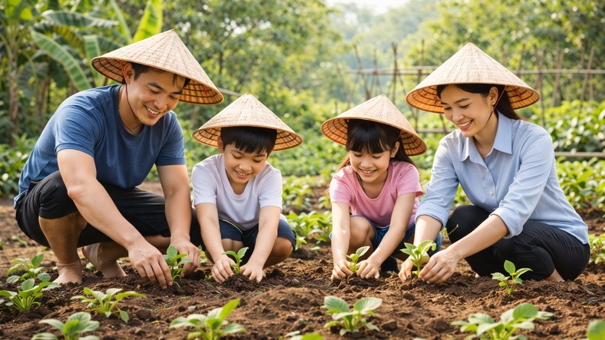 Hình ảnh trồng cây trong vườn - 2