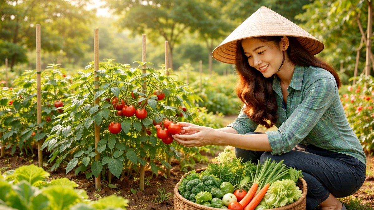 Hình ảnh trồng cây trong vườn - 4