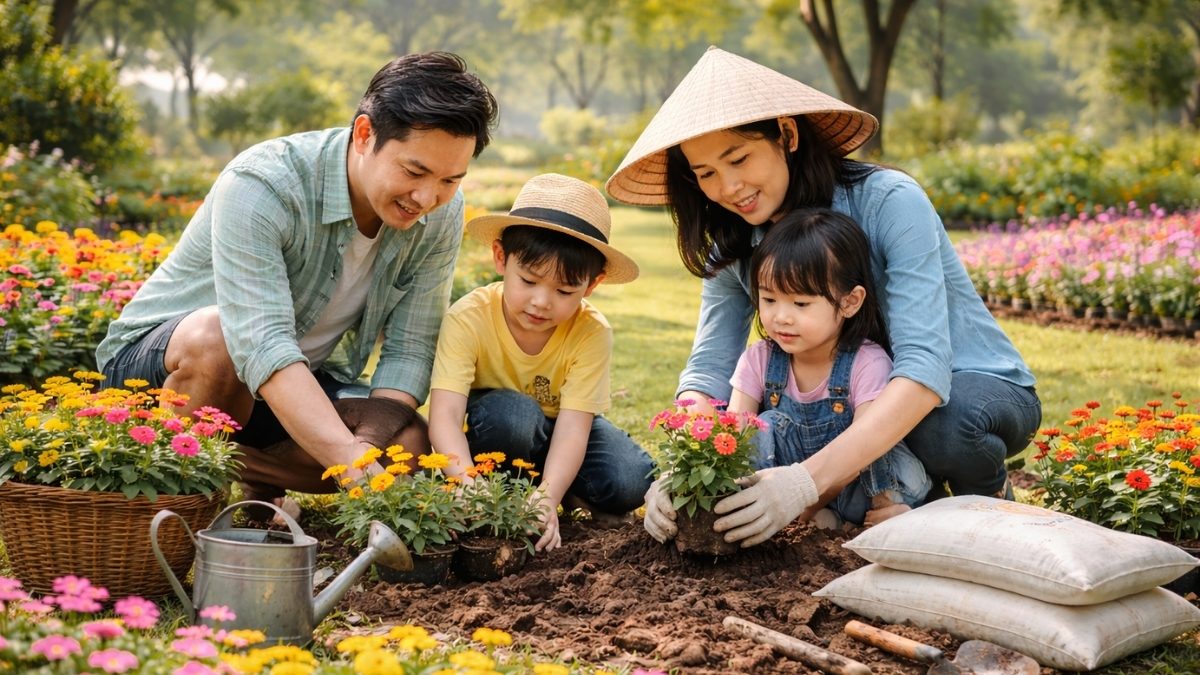 Hình ảnh trồng cây trong vườn - 7