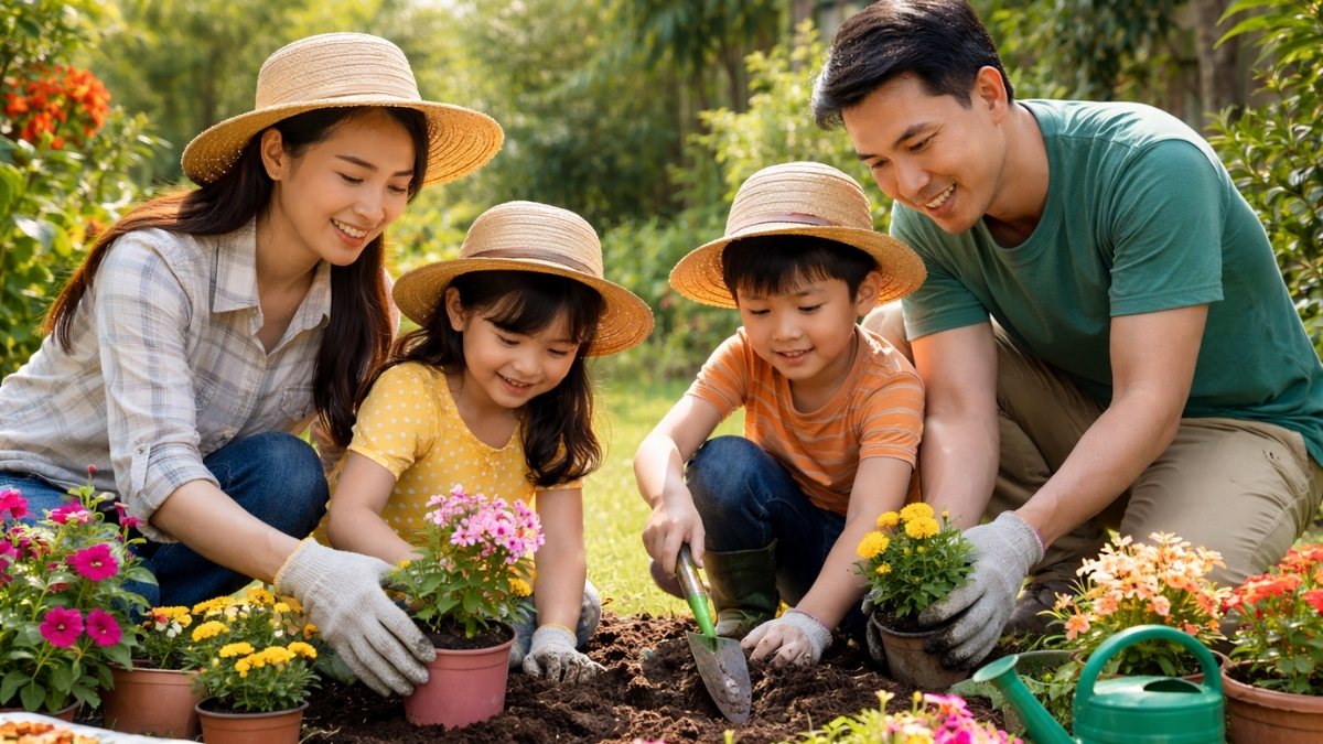 Hình ảnh trồng cây trong vườn - 8