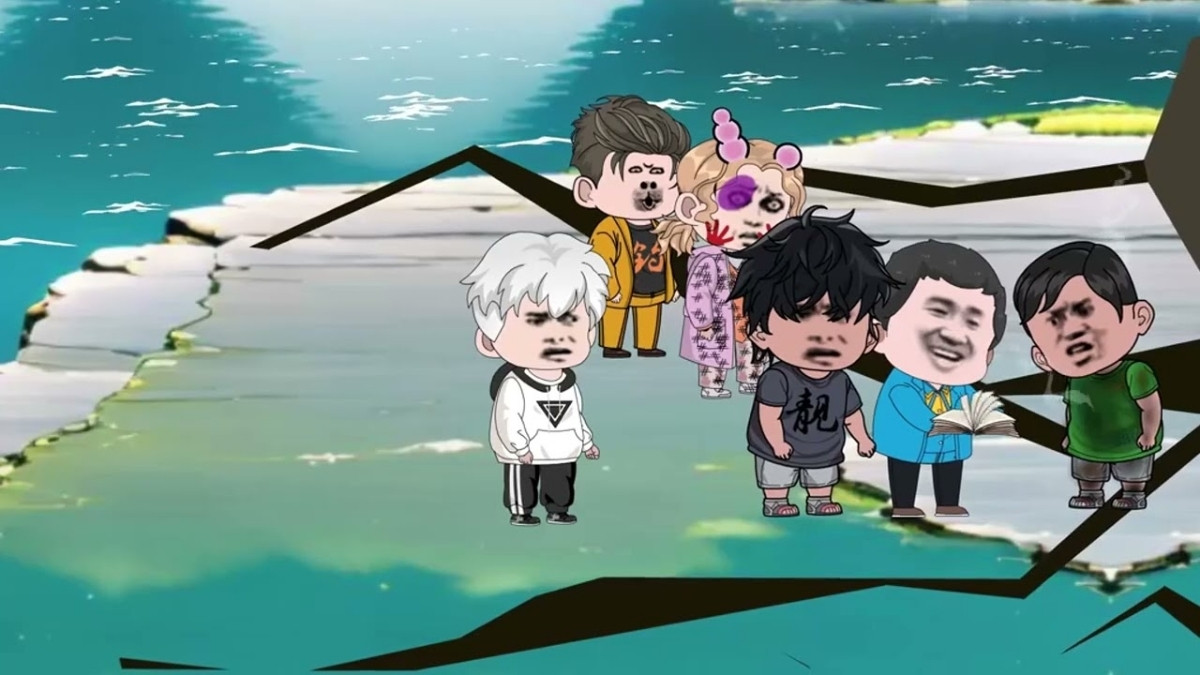 Hình nền Câu Cá Vạn Cân với biểu cảm nhân vật cực hài mẫu 5