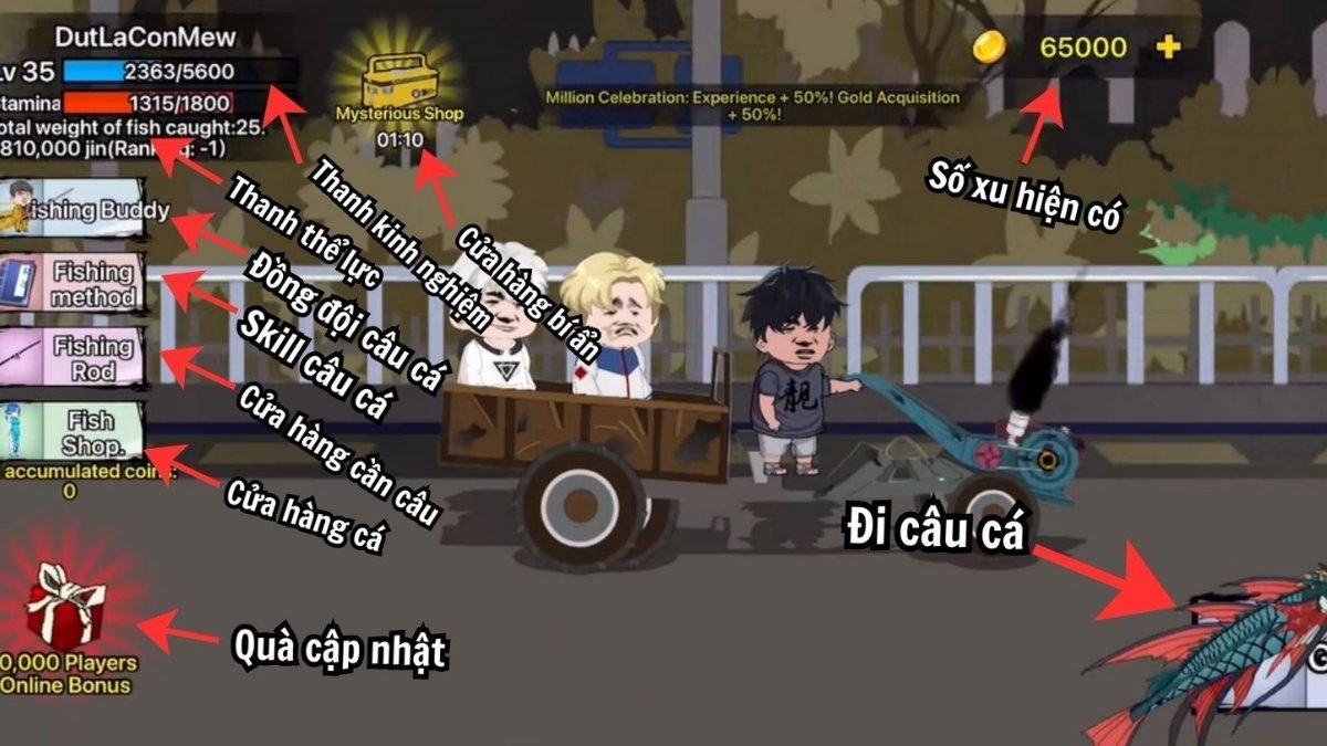 Hình nền Câu Cá Vạn Cân với tinh thần đồng đội mẫu 2