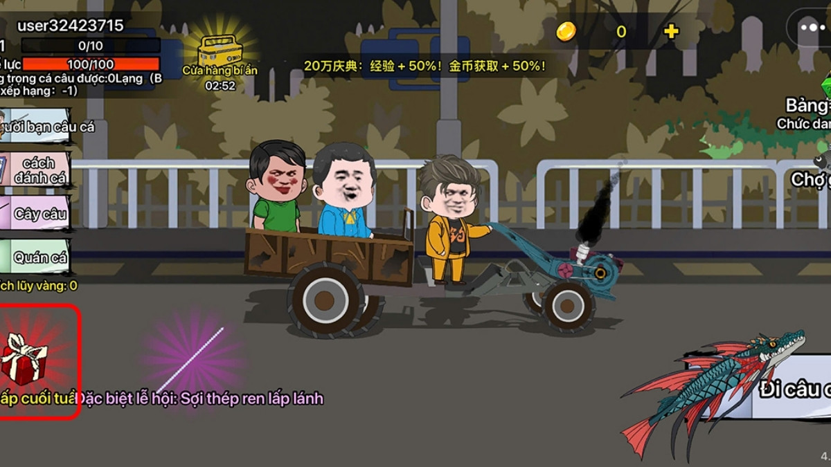 Hình nền Câu Cá Vạn Cân với tinh thần đồng đội mẫu 4