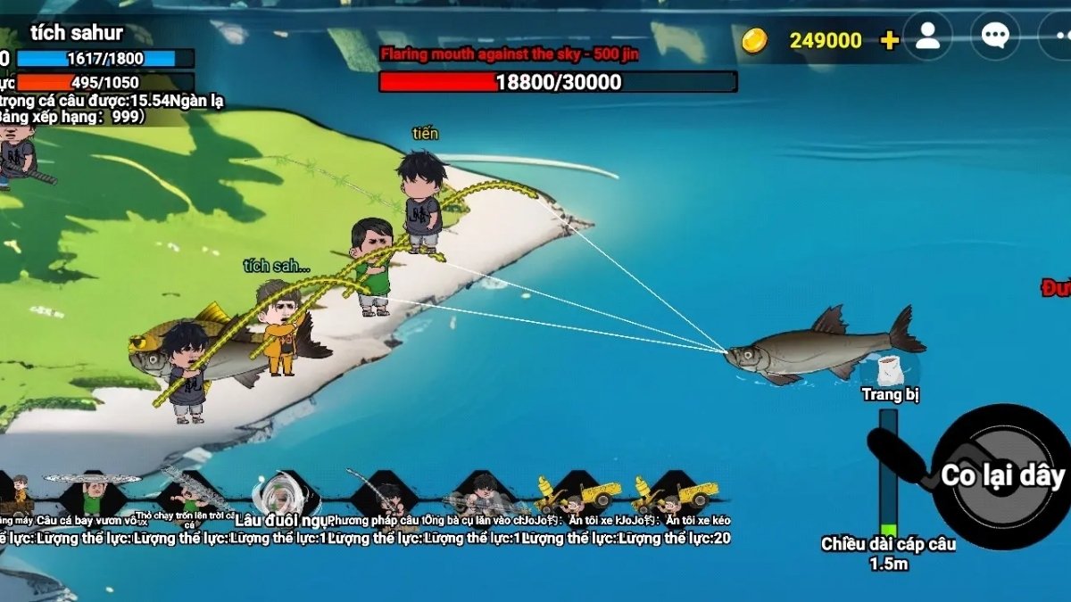 Hình nền Câu Cá Vạn Cân với pha kéo cá kịch tính mẫu 4