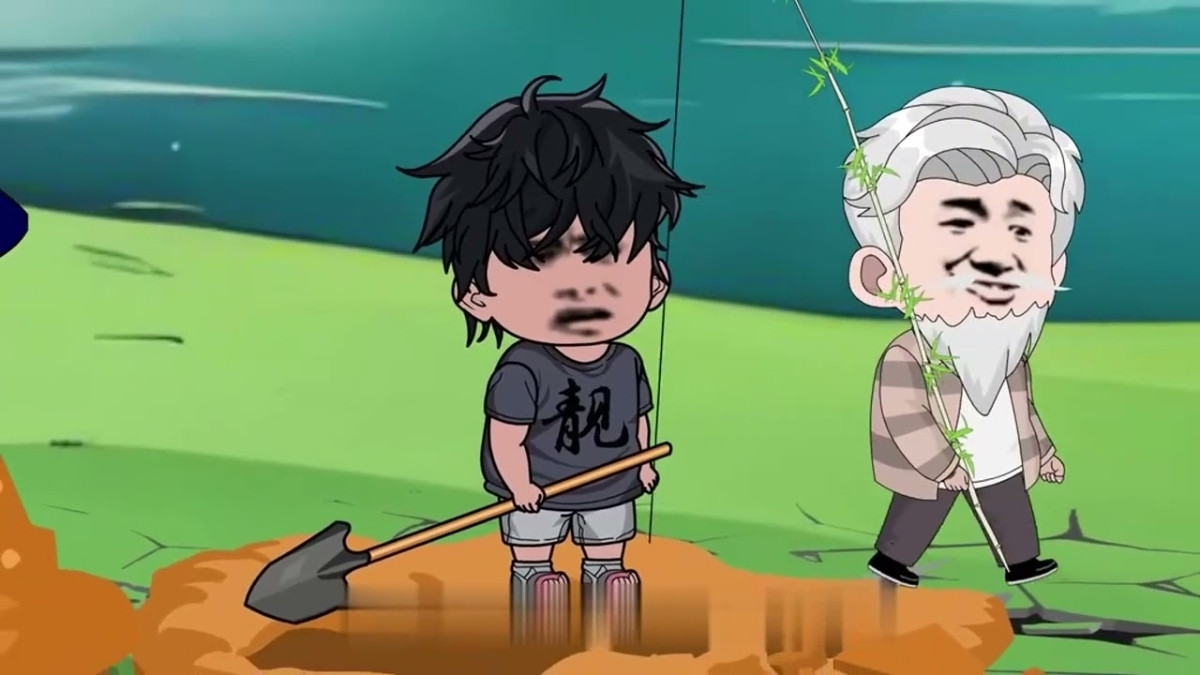 Hình nền Câu Cá Vạn Cân với biểu cảm nhân vật cực hài mẫu 3