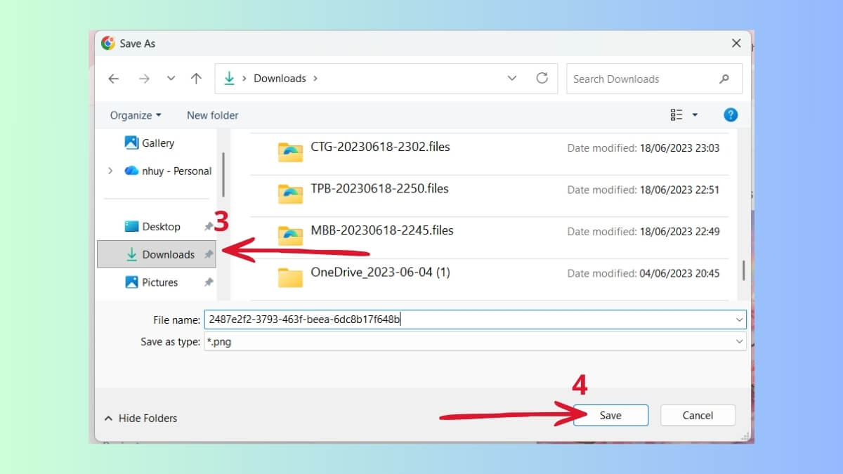 Cách tải hình nền Hello Kitty miễn phí trên máy tính - bước 3