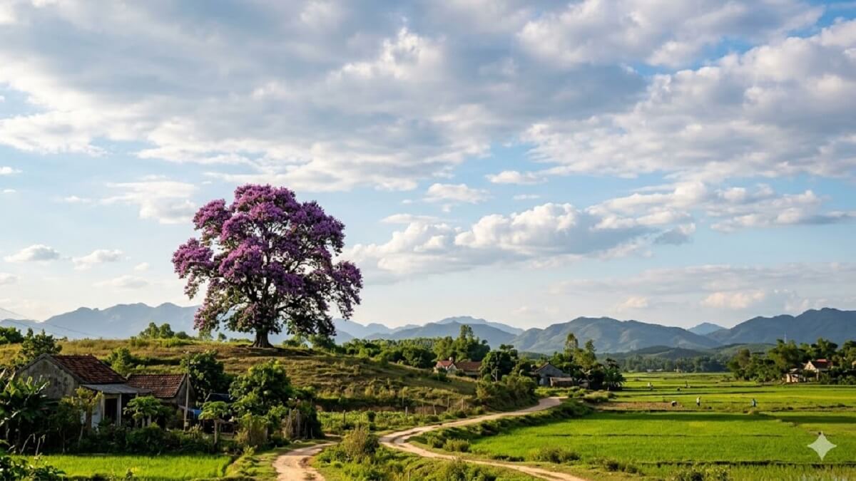 Hình nền hoa bằng lăng trong thiên nhiên - 4