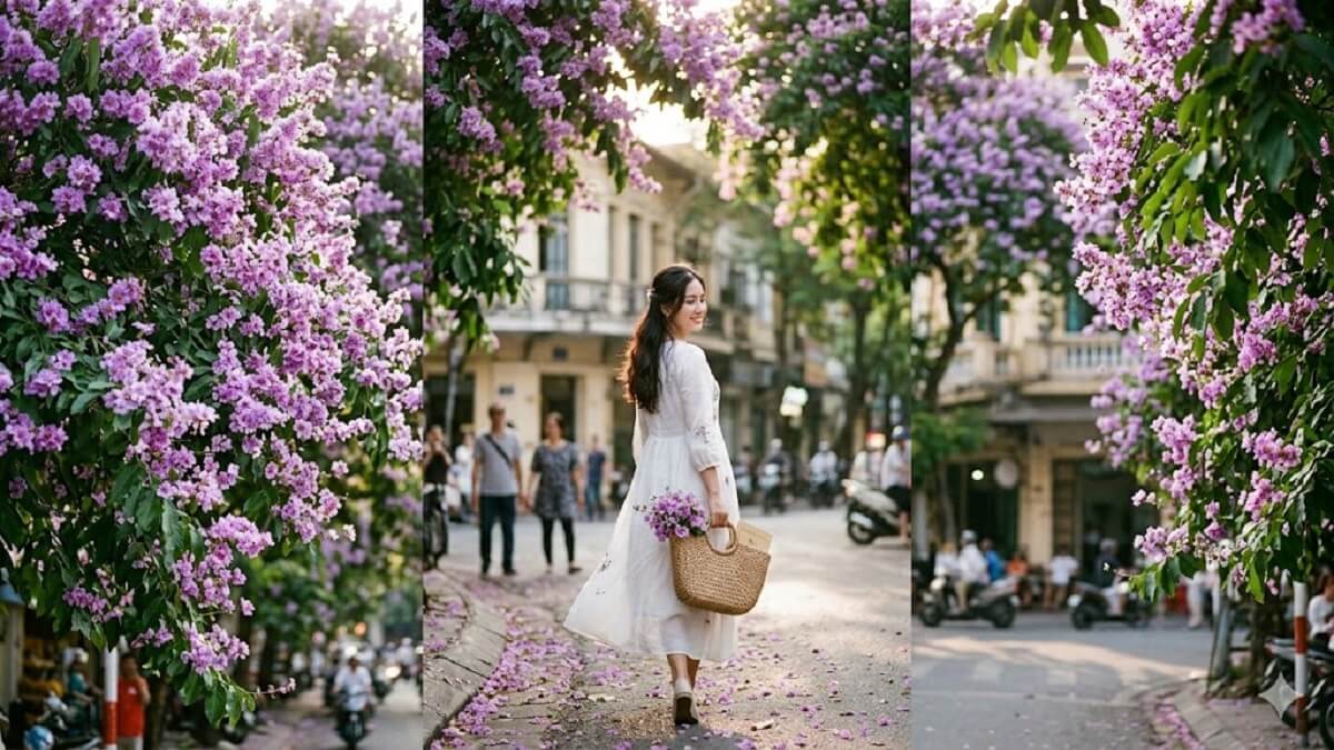 Hình nền hoa bằng lăng theo cảm xúc - 1