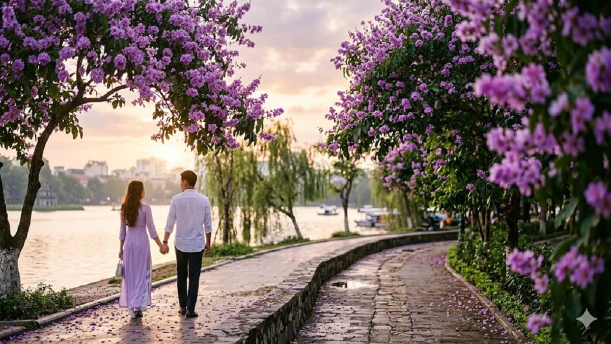 Hình nền hoa bằng lăng theo cảm xúc - 2