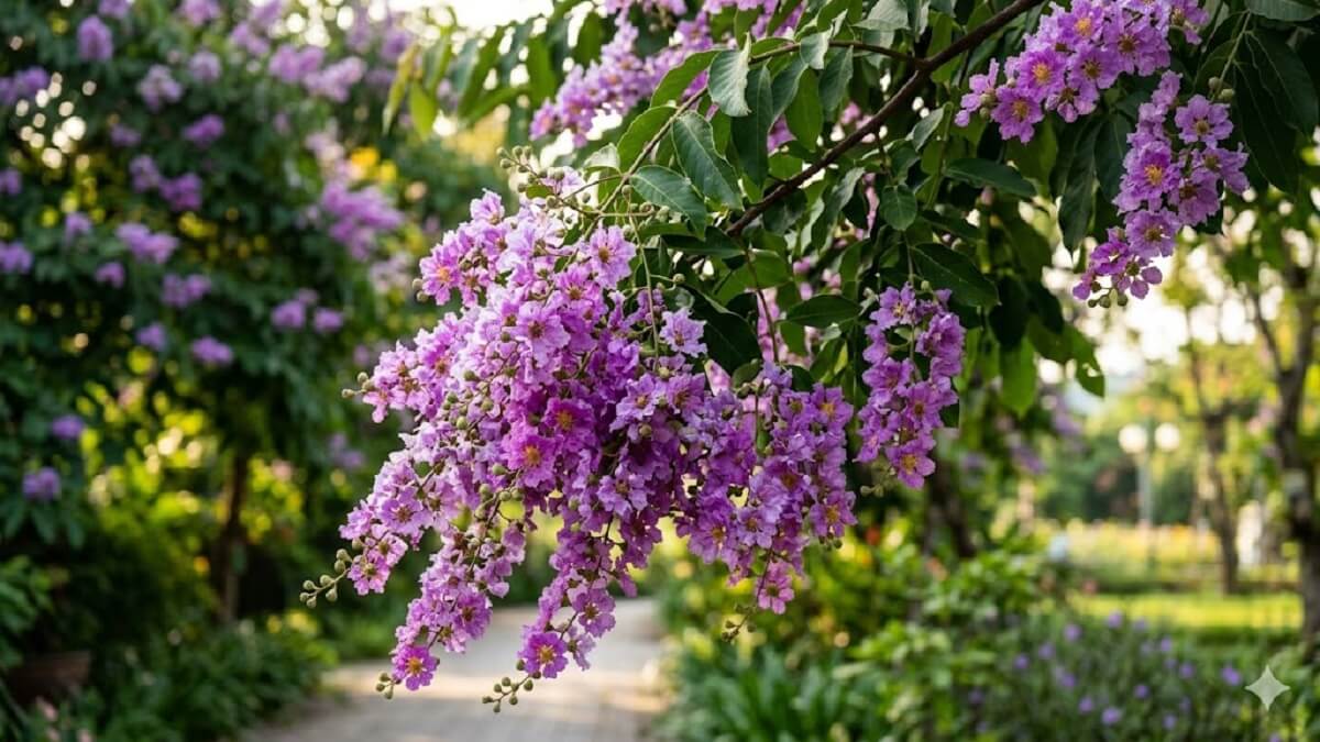 Hình nền hoa bằng lăng theo cảm xúc - 3