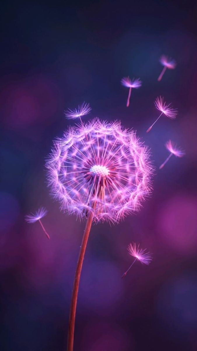 Hình nền hoa bồ công anh theo phong cách nghệ thuật - 6