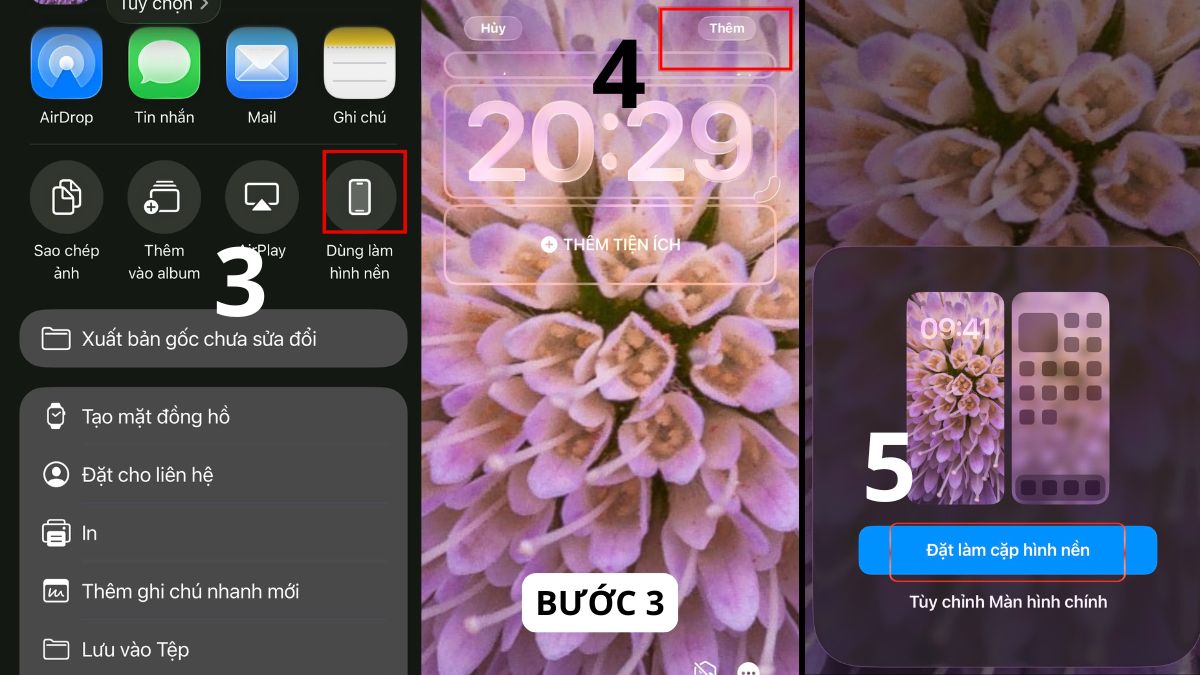 Cách tải và đặt hình nền bồ công anh trên điện thoại - bước 3