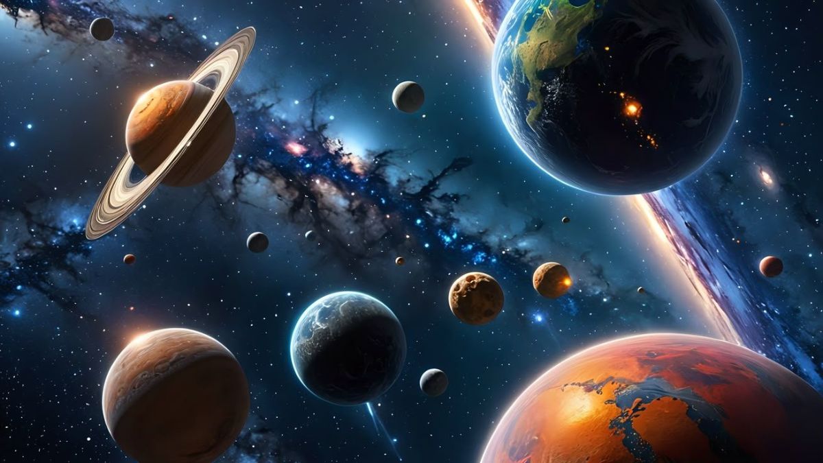 Hình nền iPad 8K không gian vũ trụ - 1