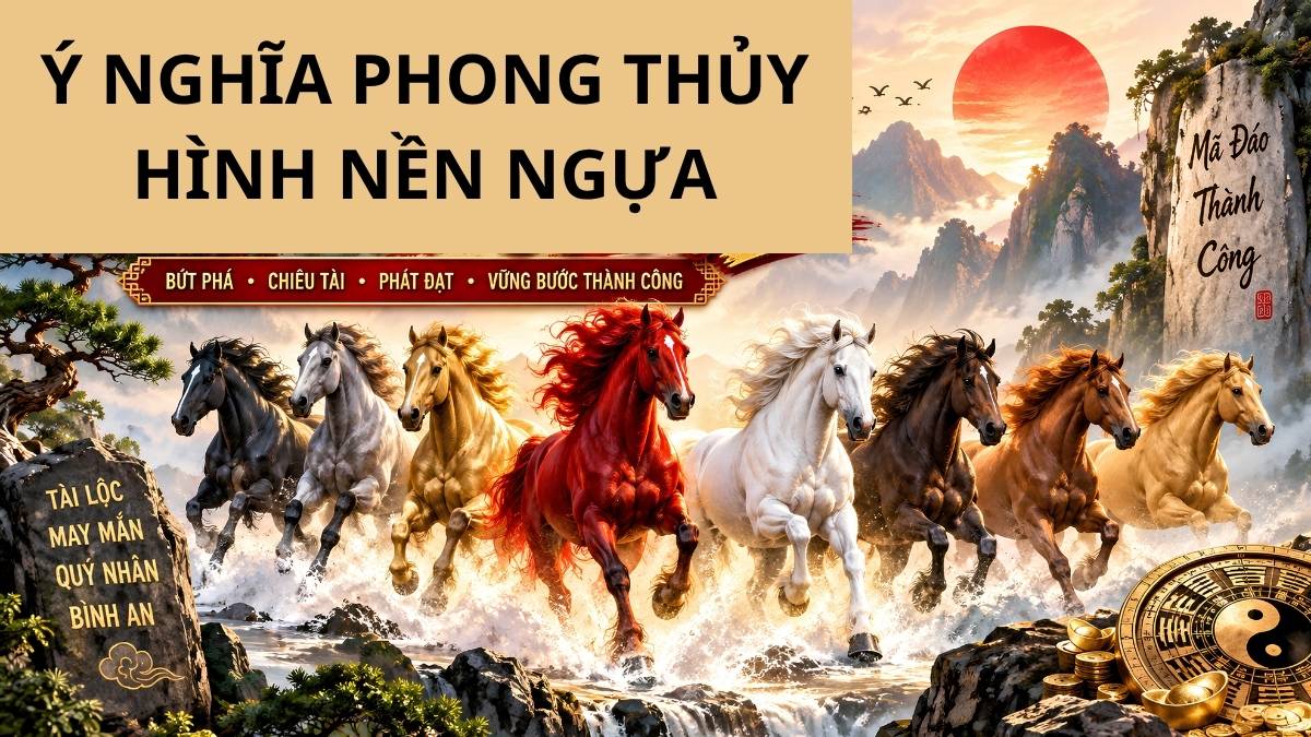 Ý nghĩa phong thủy hình nền ngựa
