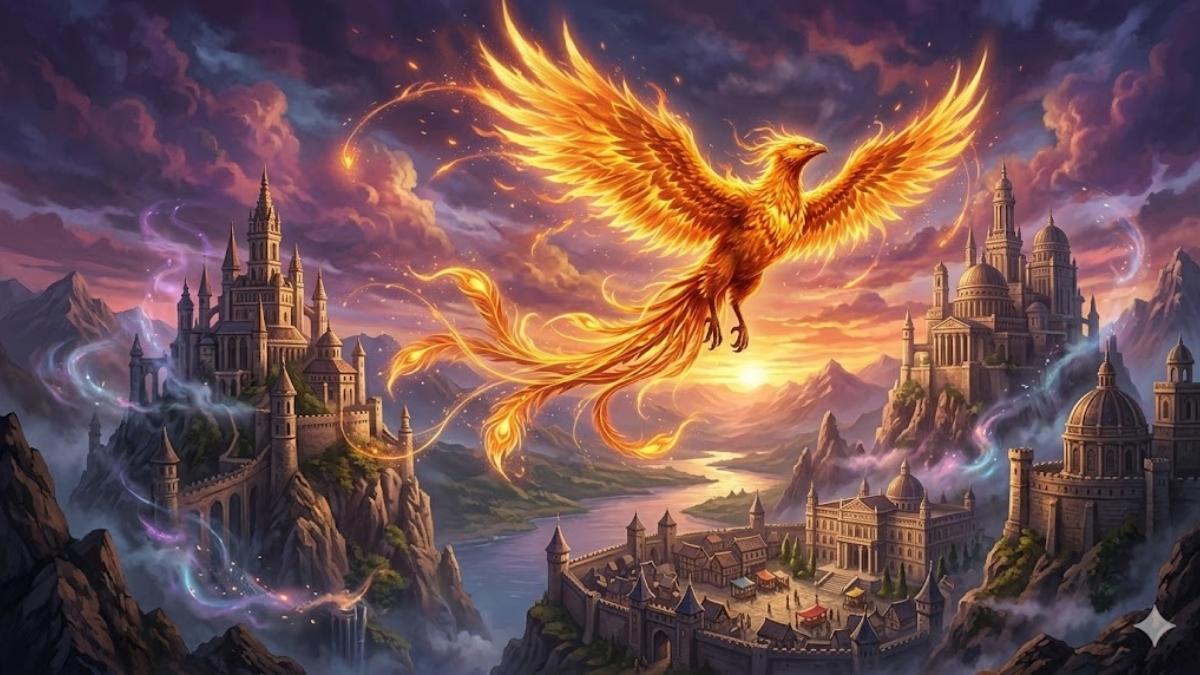 Hình nền phượng hoàng thần thoại - 1