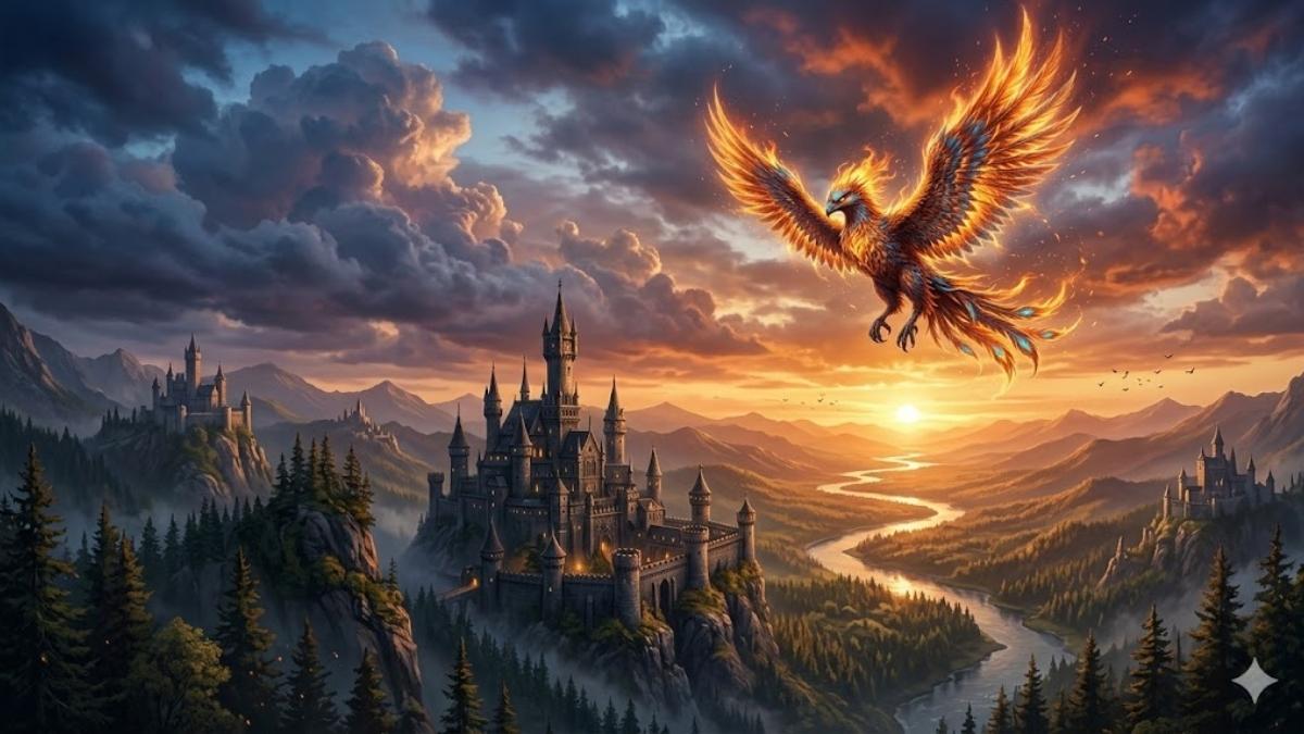 Hình nền phượng hoàng thần thoại - 3