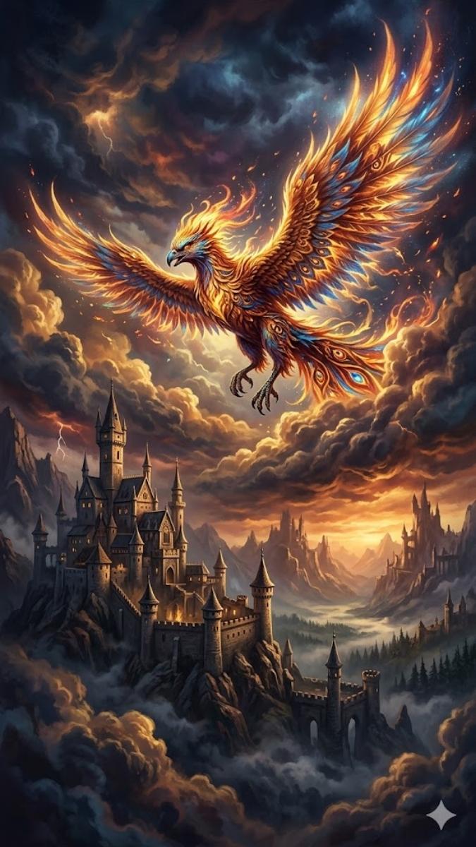 Hình nền phượng hoàng thần thoại - 6