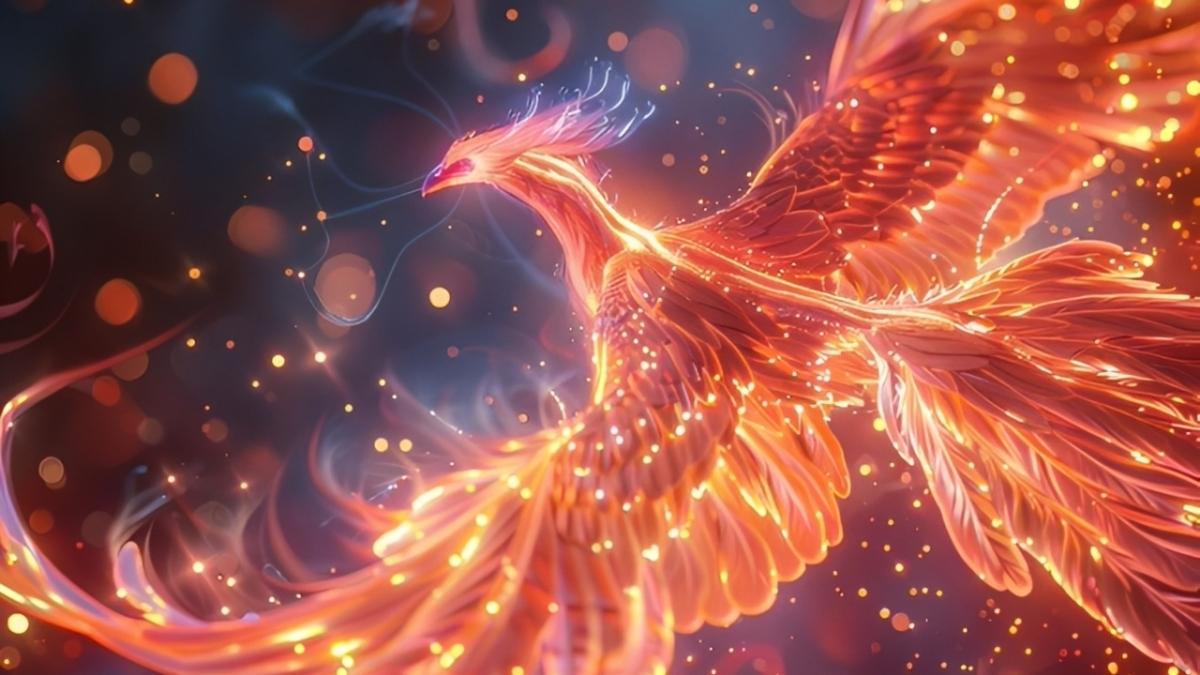 Hình nền phượng hoàng 3D - 3