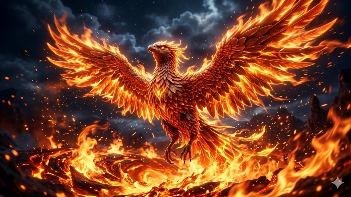 Hình nền phượng hoàng 3D - 4