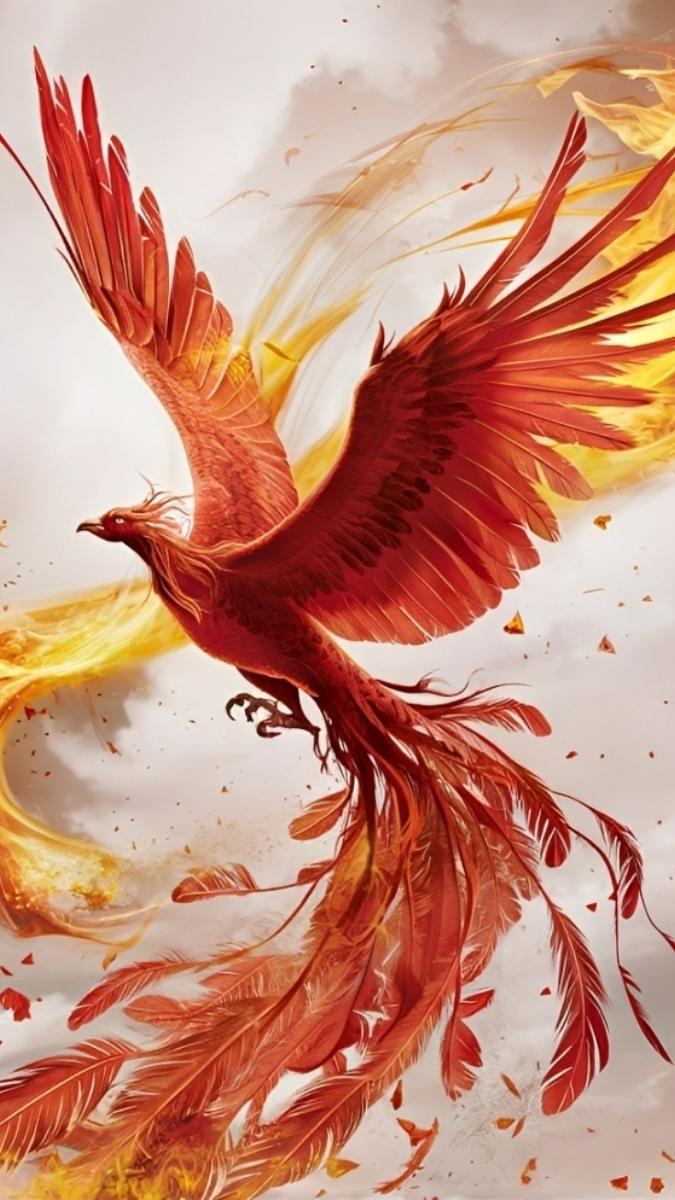 Hình nền phượng hoàng 3D - 5