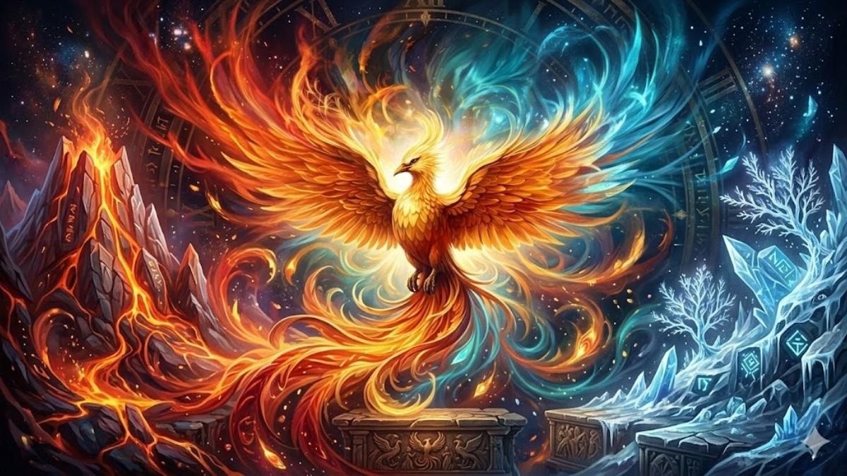 Hình nền phượng hoàng phong cách anime - 4