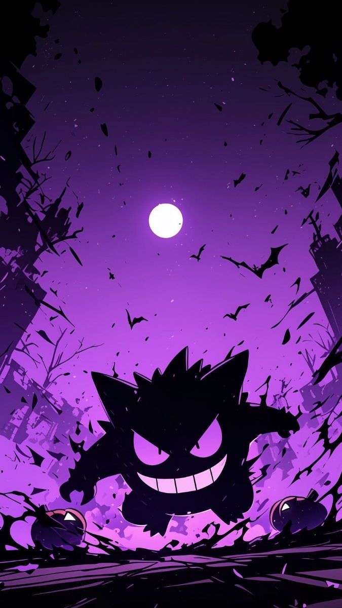 Hình nền Pokemon hệ ma Gengar huyền thoại - 4