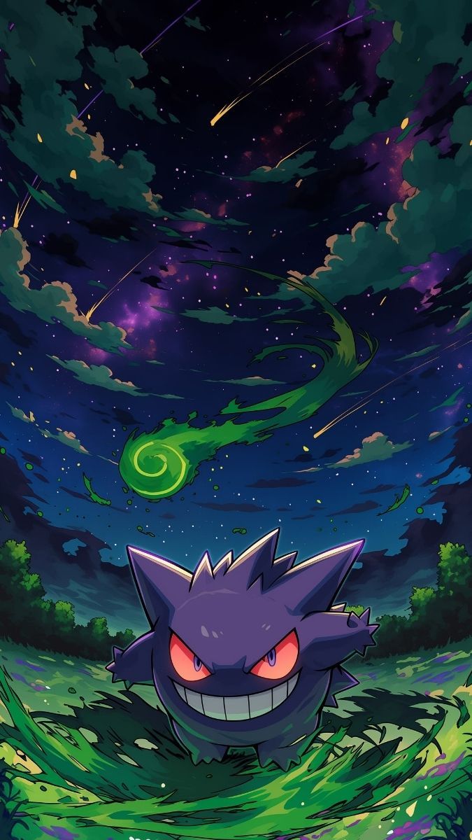 Hình nền Pokemon hệ ma Gengar huyền thoại - 6
