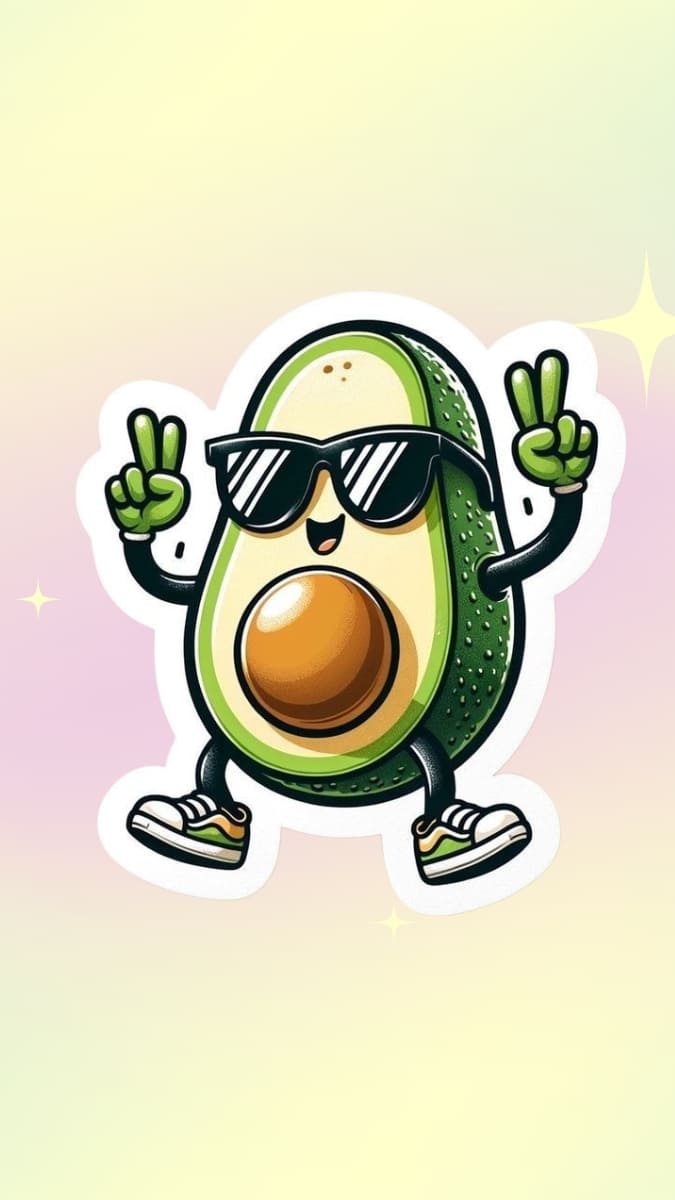 Hình nền quả bơ ngầu - 3