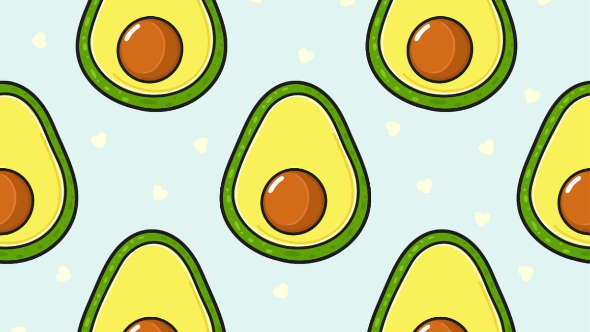 Hình nền quả bơ dạng pattern - 4