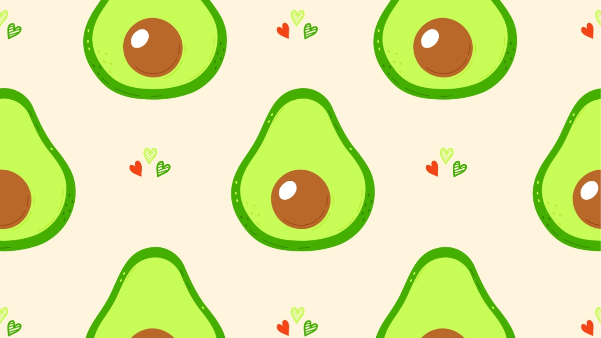 Hình nền quả bơ dạng pattern - 5