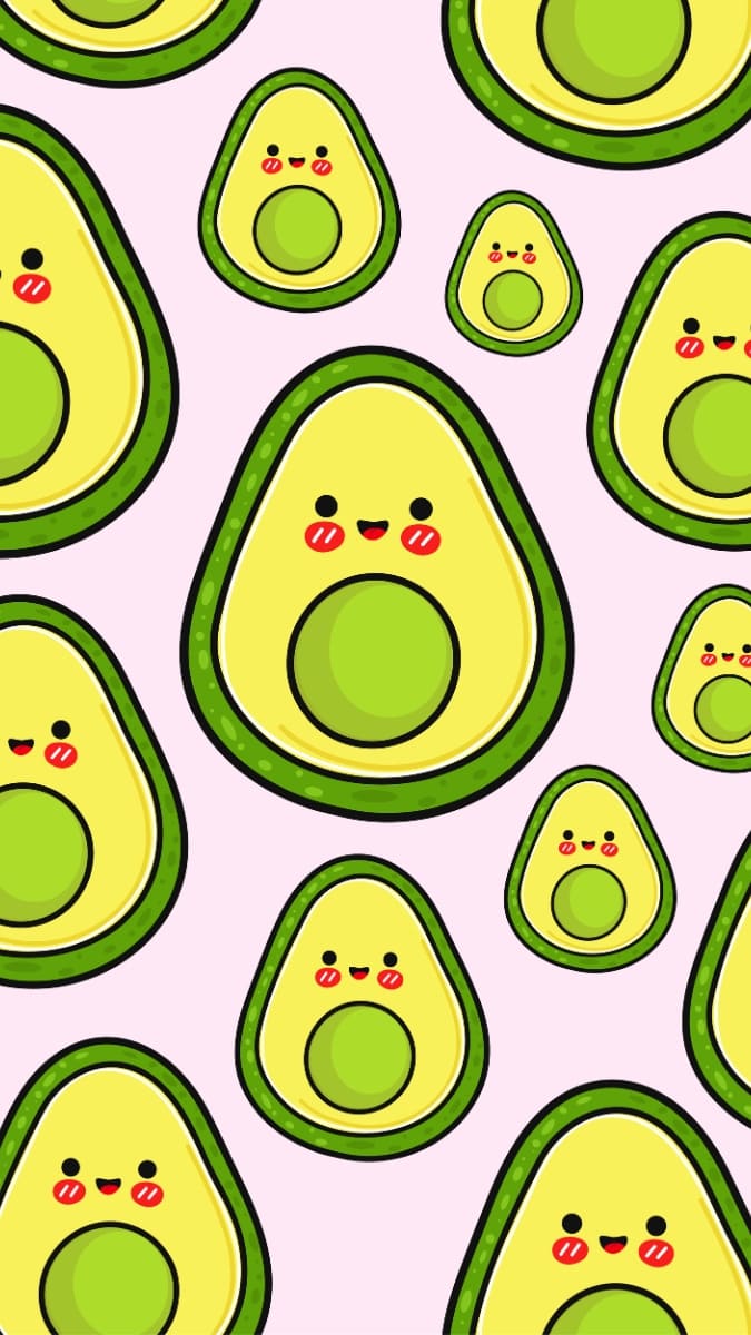 Hình nền quả bơ siêu cute - 5