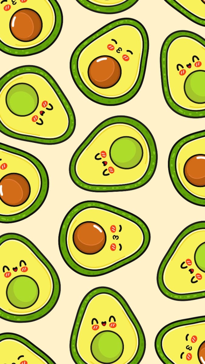 Hình nền quả bơ siêu cute - 6