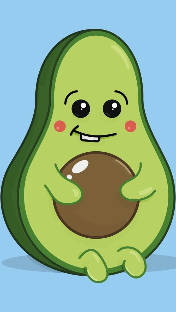 Hình nền quả bơ siêu cute - 7