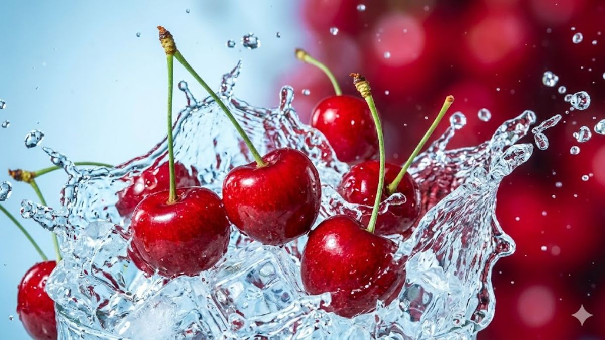 Hình nền cherry màu đỏ nổi bật - 8