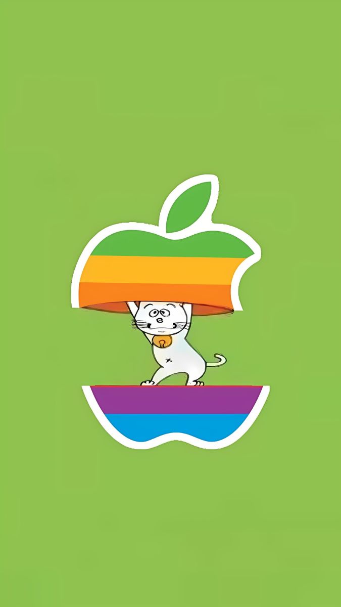 Hình nền quả táo cute, dễ thương - 4