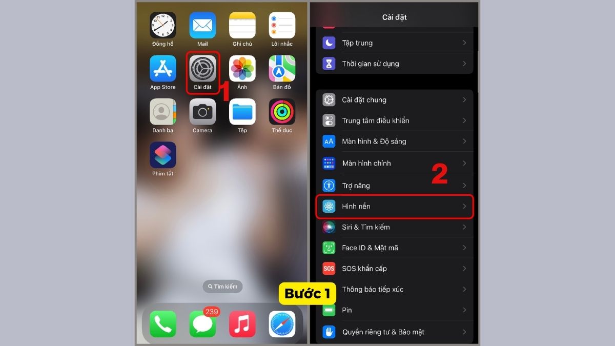 Cách thay hình nền quả táo đẹp nhất cho iPhone - bước 1
