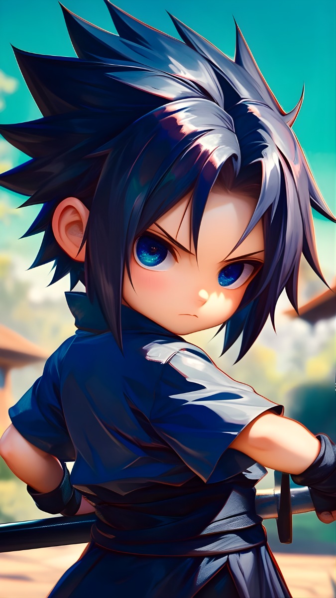 Hình nền Sasuke chibi dễ thương - 6