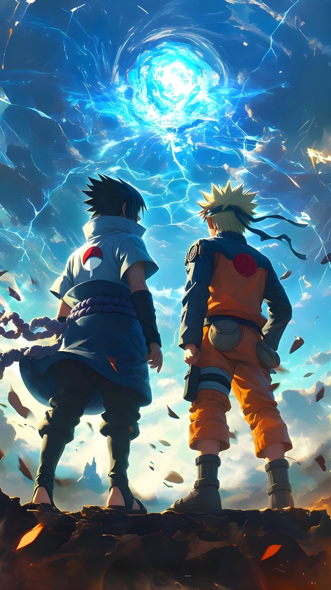 Hình nền Sasuke và Naruto - 1