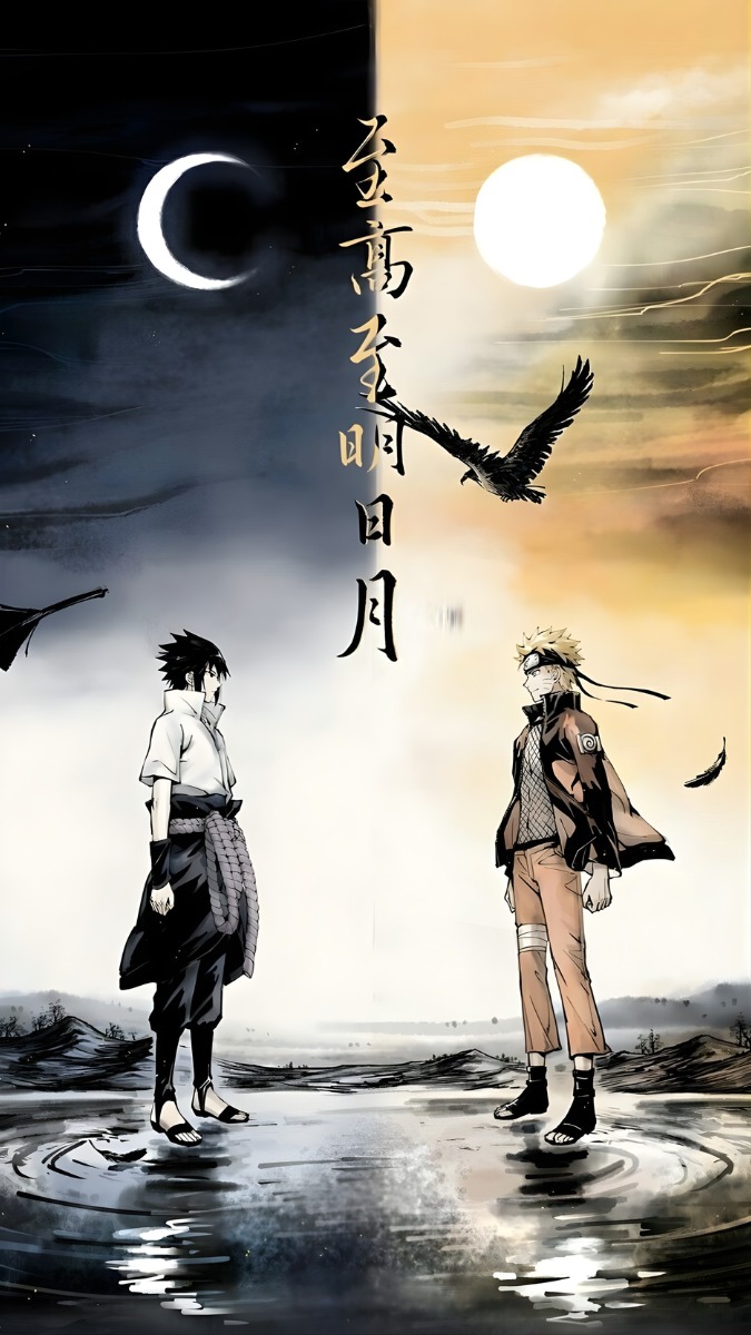 Hình nền Sasuke và Naruto - 3