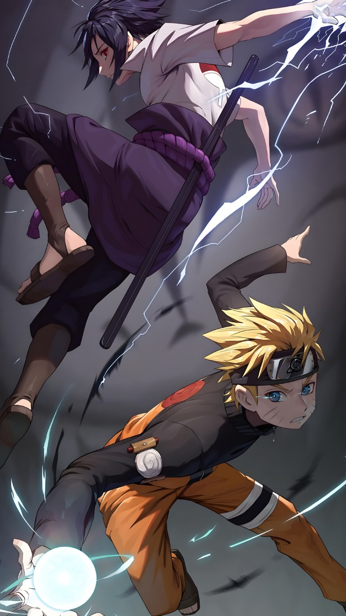 Hình nền Sasuke và Naruto - 2