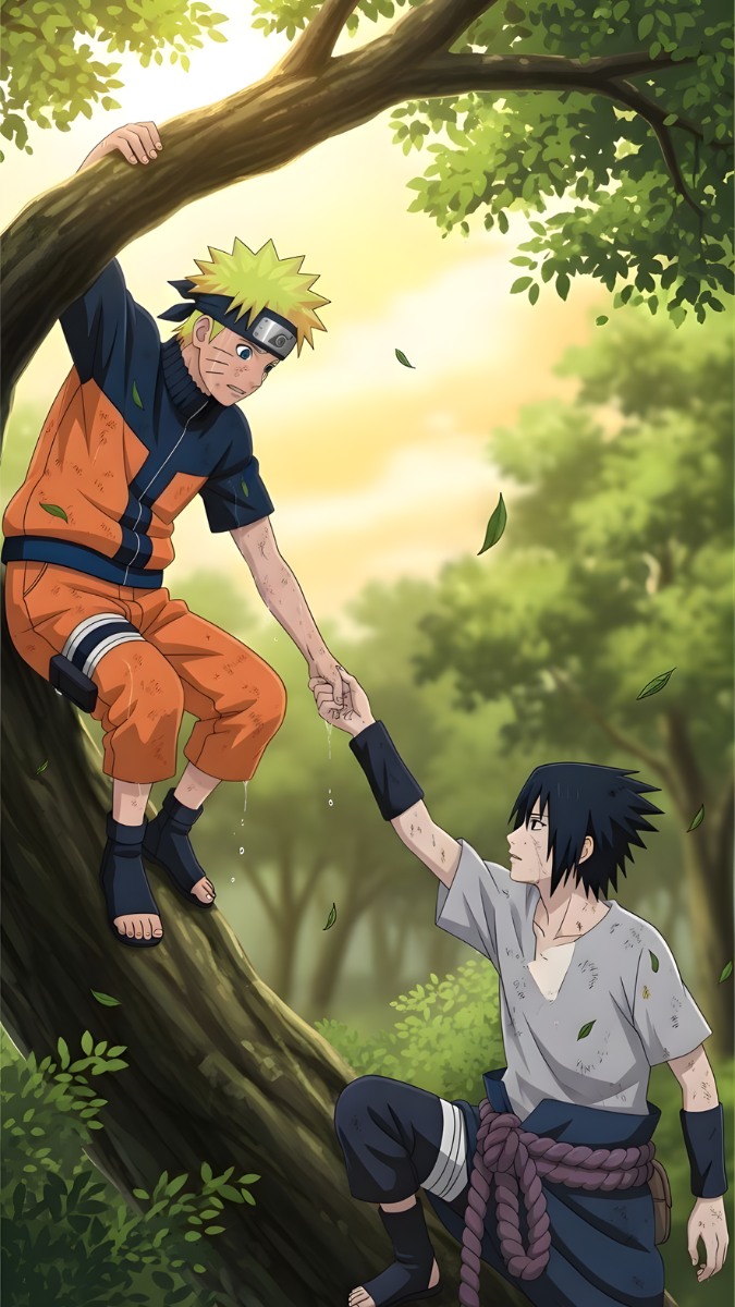 Hình nền Sasuke và Naruto - 4