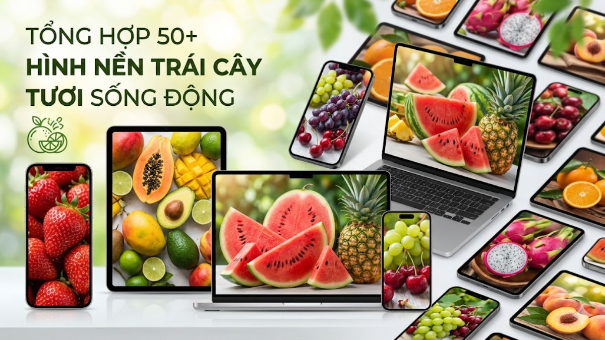 Tổng hợp 50+ hình nền trái cây đẹp tươi sống động