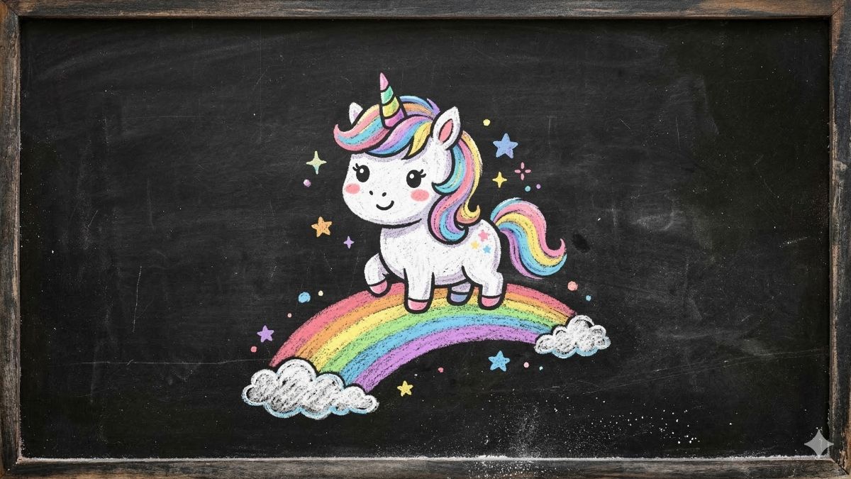 Hình nền Unicorn chibi cute - 5
