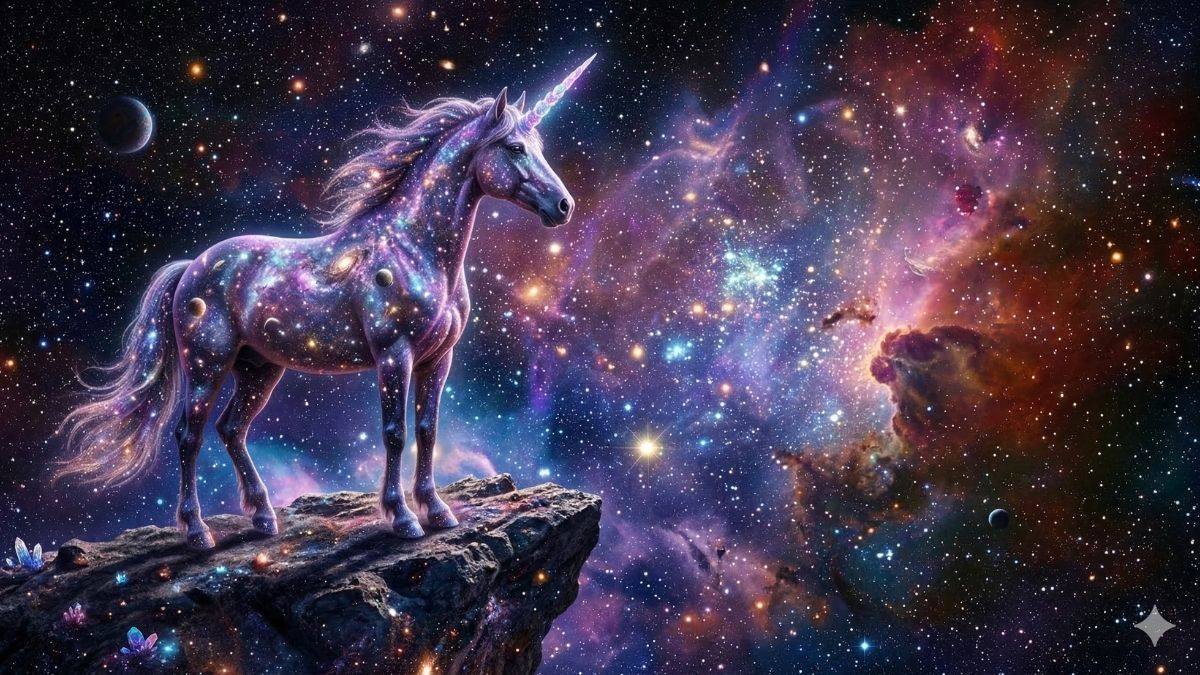 Hình nền Unicorn galaxy - 4