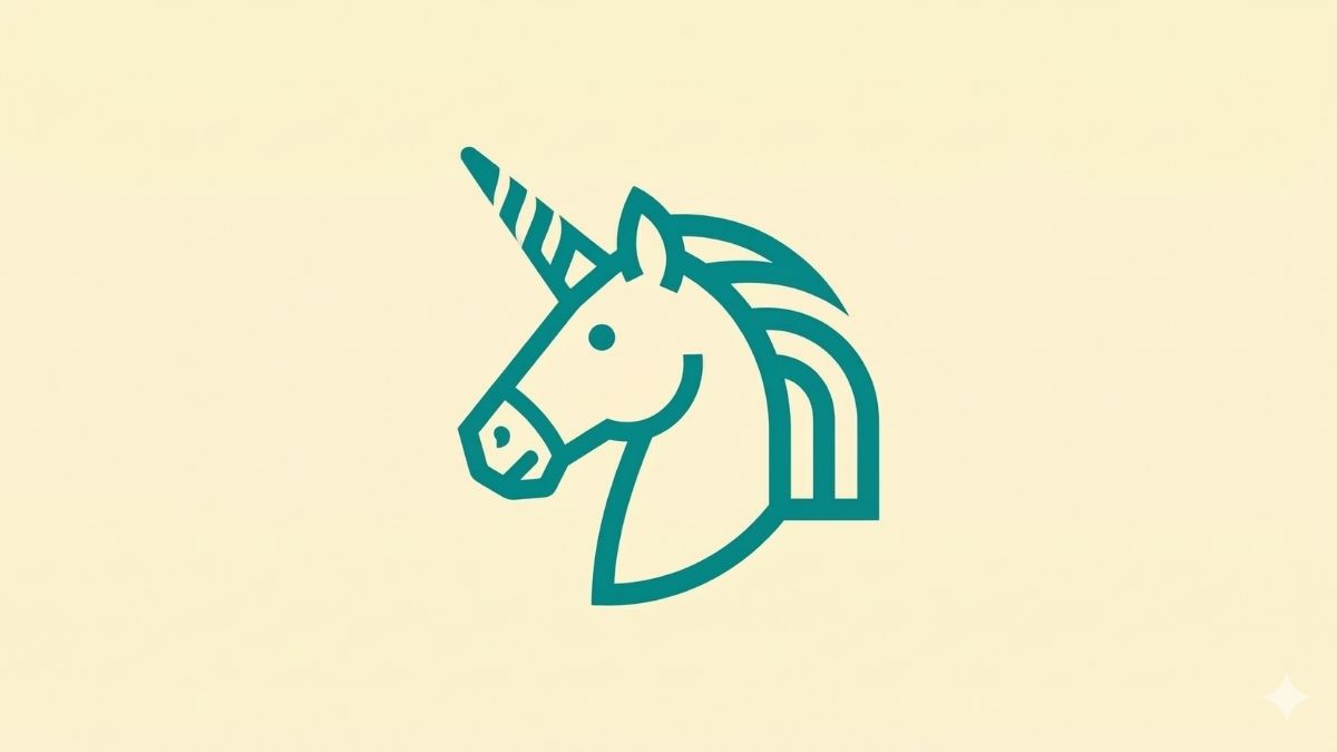 Hình nền Unicorn tối giản - 1